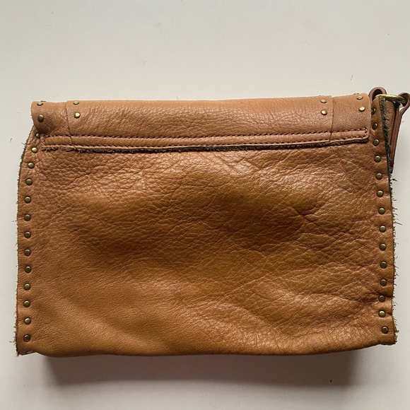 Linea Pelle Tan Studded Crossbody - Picture 3 of 7